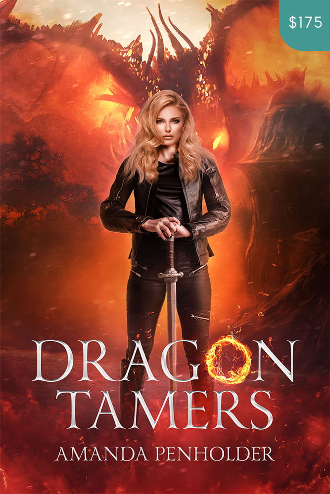 Premade Fantasy Book Cover Design: Dragon Tamers